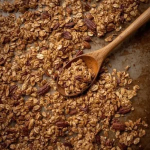 Titelbild für nachhaltiges Nuss-Getreide-Granola für Frühstücksrezepte