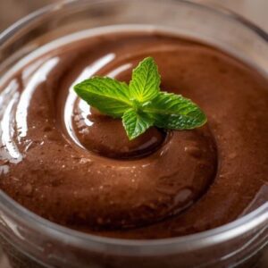 Vegane Schokomousse aus Aquafaba und Zartbitterschokolade – cremiges nachhaltiges Dessert ohne Ei oder Sahne.